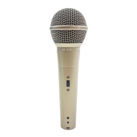 Imagem de Microfone Com Fio Profissional Ls58 Champanhe Acompanha Cabo De 5 Metros