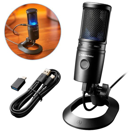 Microfone Condensador Audio-technica At2020 Usb + Suporte De Mesa Menor preço em Microfone Condensador Audio-technica At2020 Usb + Suporte De Mesa