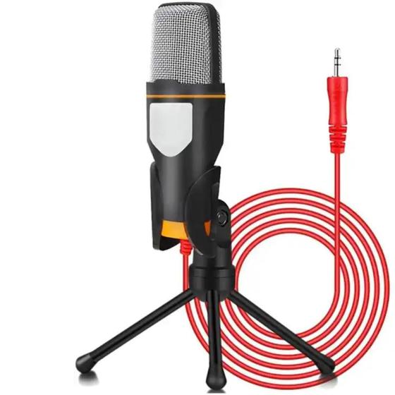 Imagem de Microfone Condensador Omnidirecional Redução De Ruído Com Tripé