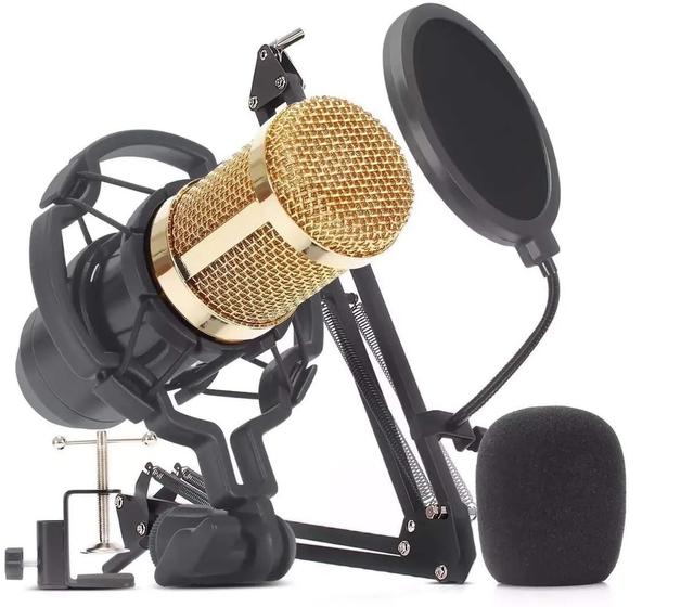 Microfone Condensador para Stream- Pod Cast - Gravações - Kit completo - Kp- M0010 - Bm0800 é boa?