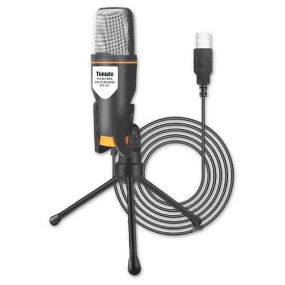 Microfone Condensador Usb Tomate Mtg-021 Mt-021 Menor preço em Microfone Condensador Usb Tomate Mtg-021 Mt-021