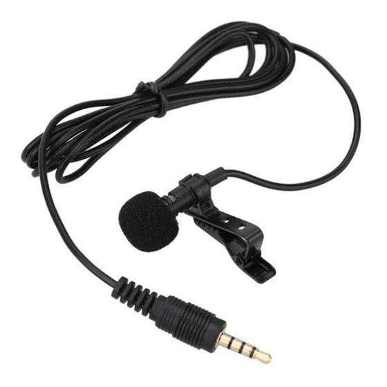 Imagem de Microfone De Lapela Com Entrada P2 Grave Audio