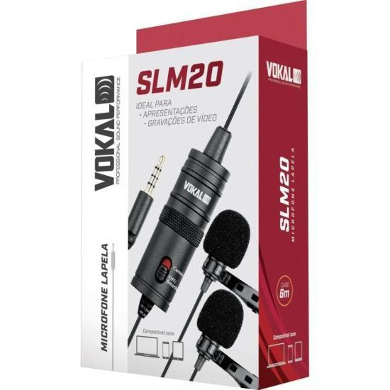 Imagem de Microfone de Lapela Duplo Vokal SLM20