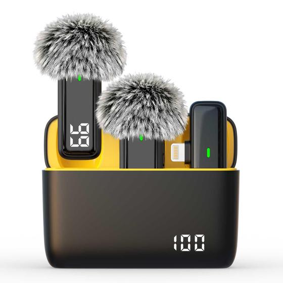 Imagem de Microfone de Lapela Sem Fio Lavalier TxTune para iPhone - Com Capa
