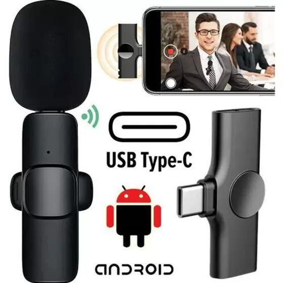 Imagem de Microfone De Lapela Sem Fio P/ Celular Android IOS Wireless