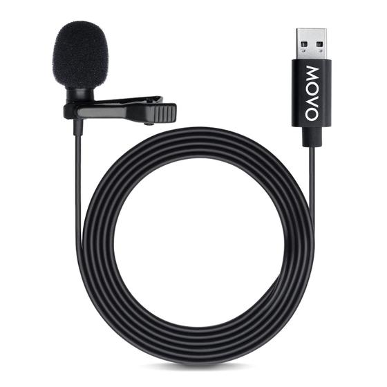Imagem de Microfone de Lapela USB M1 Lavalier - Compatível com Laptop, PC e Mac