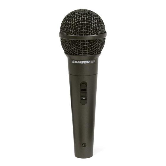 Microfone De Mão Com Chave Liga/Desliga Samson R31S - Microfone ...
