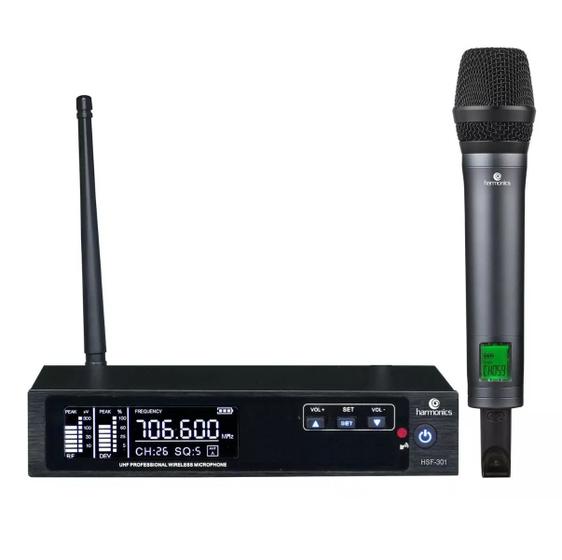 Imagem de Microfone De Mão Sem Fio Harmonics HSF-300