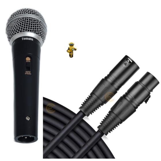 Imagem de Microfone de Mão Vocal M58 Com Fio Cabo XLR Com 5 Metros