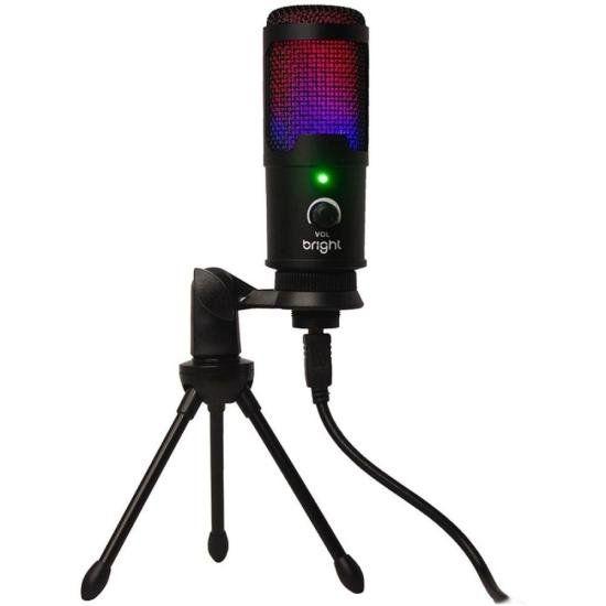Imagem de Microfone De Mesa Bright Streamer RGB F002
