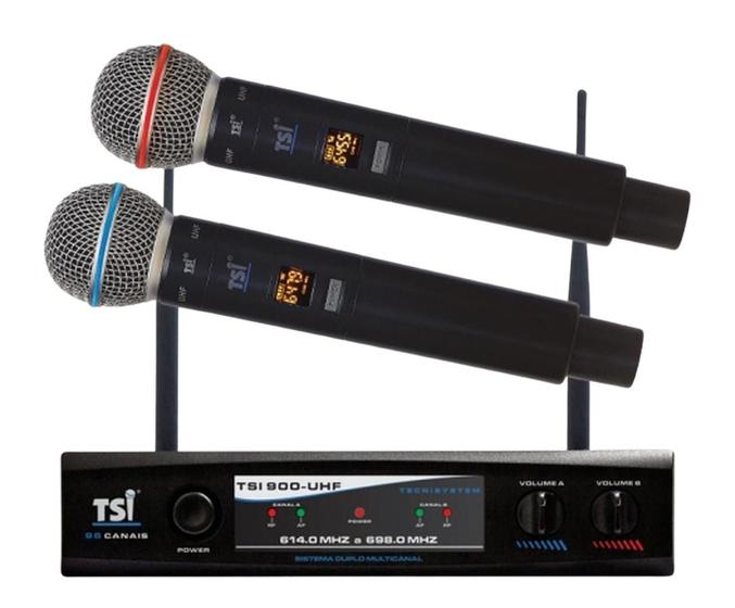 Imagem de Microfone Digital Tsi Uh 900 Com 96 Canais De Frequencia