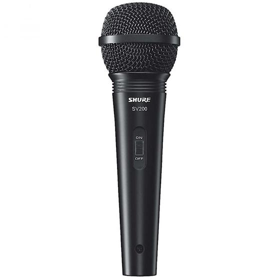 Imagem de Microfone Dinâmico com Fio Shure SV200 com Cabo