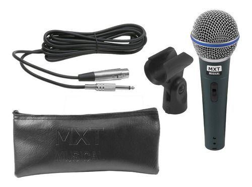 Imagem de Microfone Dinamico Mxt Bt-58 Tipo Shure Beta Sm58 Prof Nfe