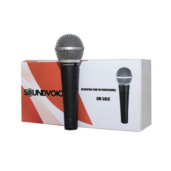 Imagem de Microfone Dinâmico Soundvoice SM58-LC C/ Cabo - AC1760