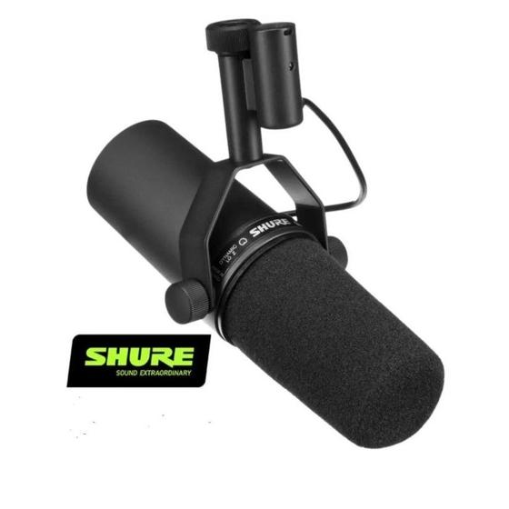 Imagem de Microfone dinâmico vocal para estúdio Shuree SM7B cor preto
