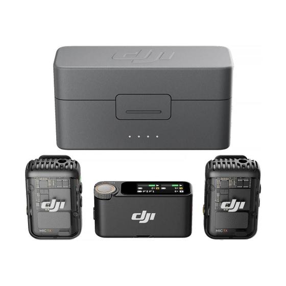 Imagem de Microfone Duplo Sem Fio Dji Mic 2 Sistema/gravador Câmera E Smartphone (2,4 Ghz)