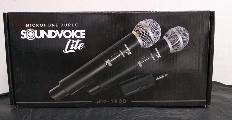 Imagem de Microfone duplo sem fio - Soundvoice lite mm-120D