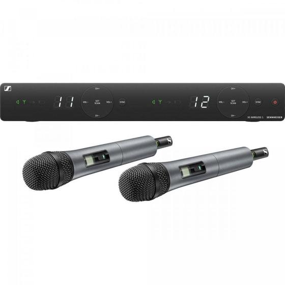 Imagem de Microfone duplo sennheiser xsw 1-825-dual s/ fio interface