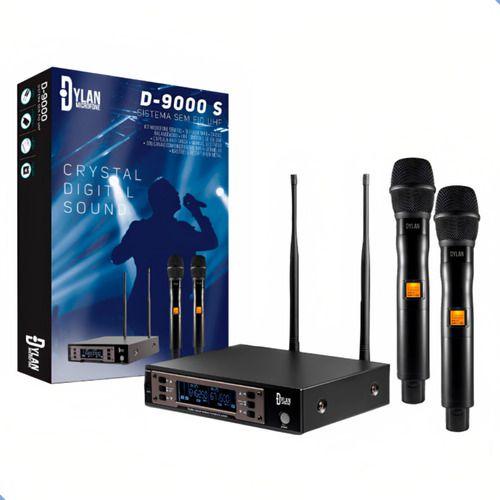 Imagem de Microfone Dylan D9000S Digital Uhf Sem Fio duplo Profissional