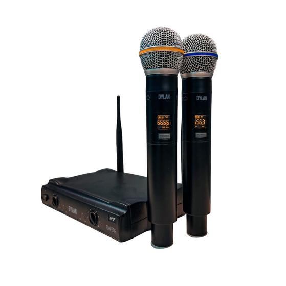 Imagem de Microfone Dylan de Mão DW-602 MAX UHF Duplo
