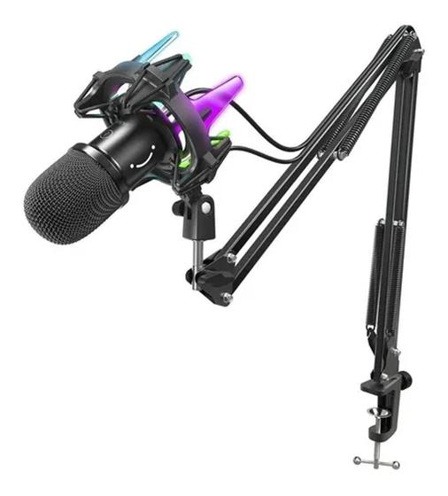 Imagem de Microfone Fifine K651 Amplirocket Rgb C/ Braço Articulado