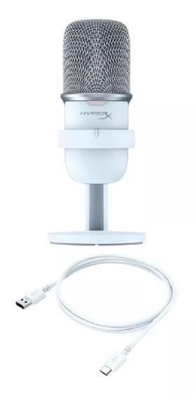 Imagem de Microfone Gamer Hyperx Solocast Condensador Cardioide Branco