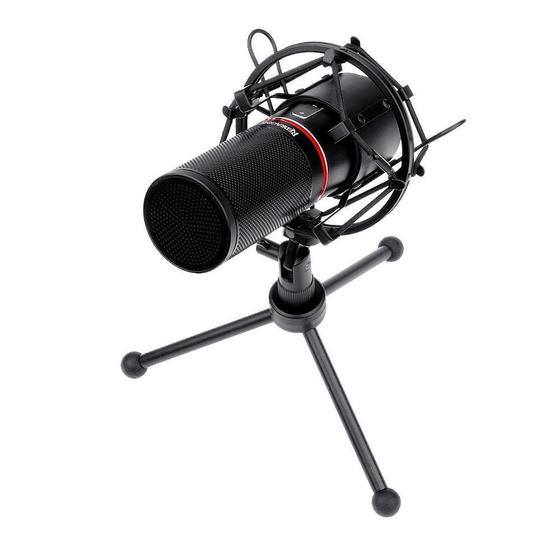 Imagem de Microfone Gamer Streamer Redragon Blazar C/ Tripé, USB, Black, GM300