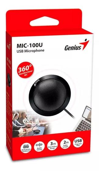 Imagem de Microfone Geniuns Para Conferencia Usb 360 Mic-100u