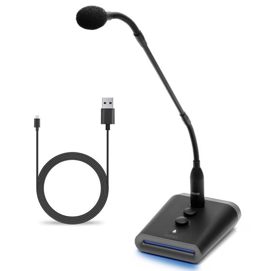 Imagem de Microfone Gooseneck Profissional Movo GM-7 com Interface USB