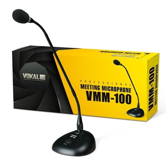 Imagem de Microfone Goosneck Vokal VMM100 - Sens. -43dB - 8m Cabo