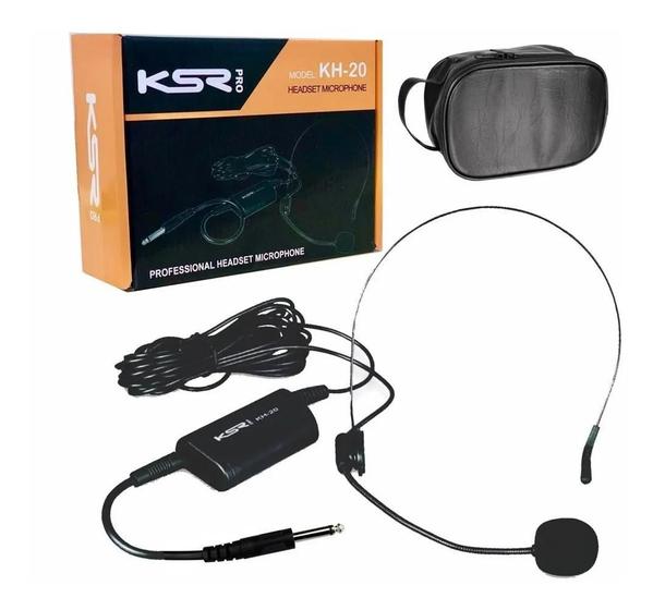 Imagem de Microfone Headset com Fio KSR PRO KH20 Auricular