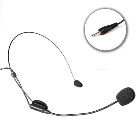 Imagem de Microfone Headset Slim S1-3 Auriculado P2 (Preto)