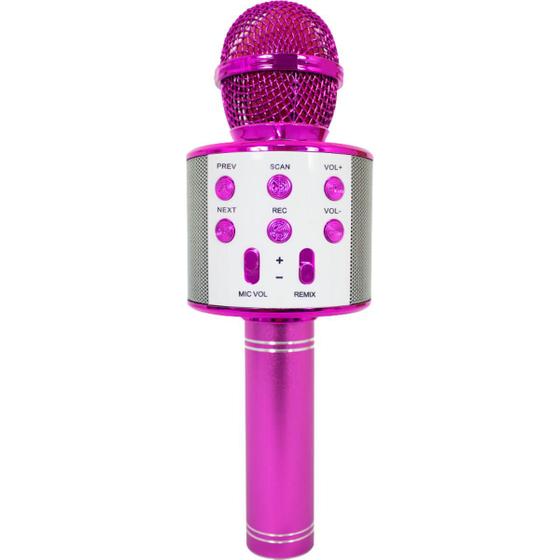 Imagem de Microfone Infantil Bluetooth Para Karaokê Spring Kids SPK015 Rosa