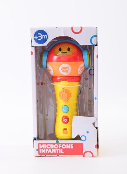 Imagem de Microfone Infantil - Com luzes e som - Amarelo TERRACO