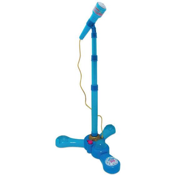 Imagem de Microfone Infantil Karaokê Com Pedestal - Azul - MCG-235 - Fenix