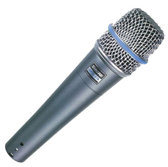 Imagem de Microfone Instrumental Shure Beta 57A com Fio Cinza/Prata