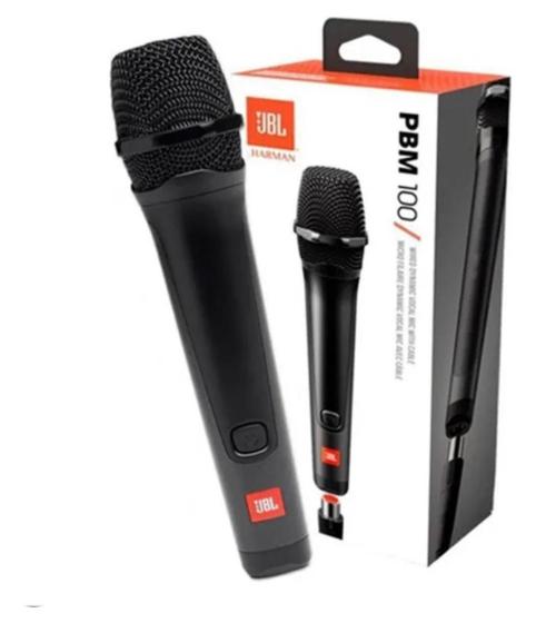 Imagem de Microfone Jbl Pbm100 Vocal Dinâmico Cardióide Com Cabo Preto