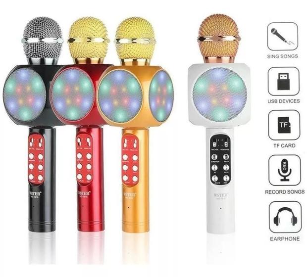 Imagem de Microfone Karaoke Bluetooth Diversão Garantida