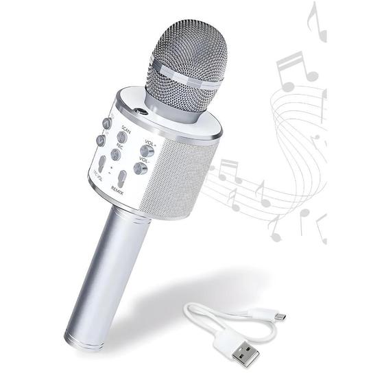 Imagem de Microfone Karaokê Bluetooth Efeito De Voz Recarregável Modo Selfie