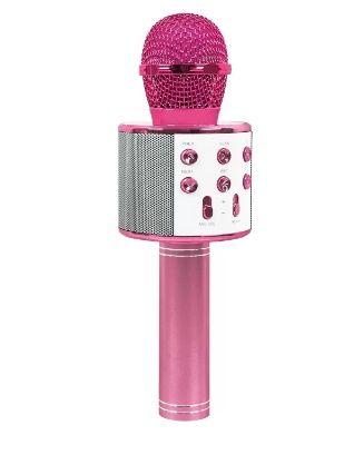 Imagem de Microfone Karaoke Bluetooth Sem Fio Recarregável - Rosa