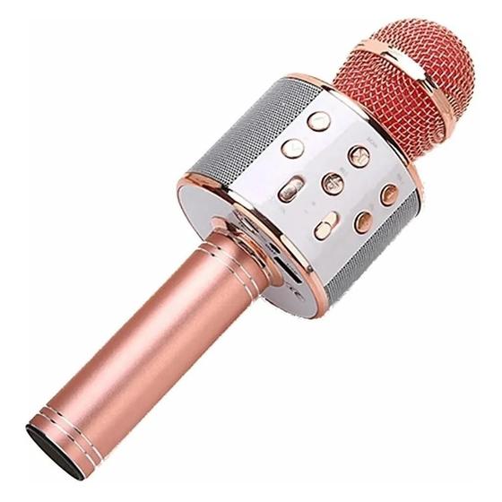 Imagem de Microfone Karaokê Bluetooth Wireless Portátil Efeito De Voz