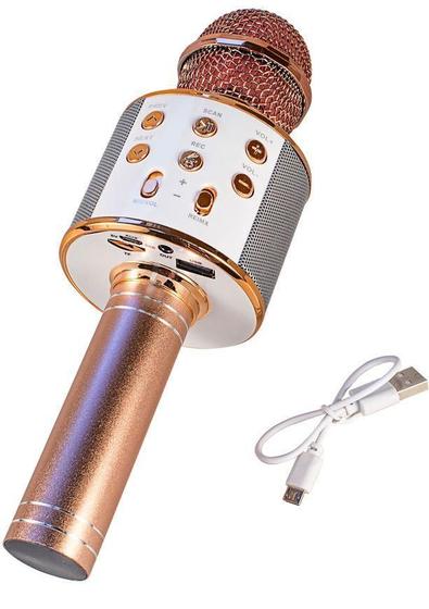 Imagem de Microfone Karaoke Sem Fio Microfone Bluetooth - Rose