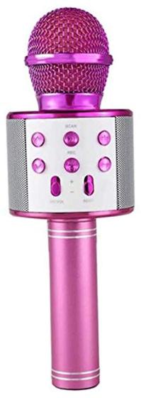Imagem de Microfone karaokê Sem Fio Rosa Portátil Player De Pink Karaokê