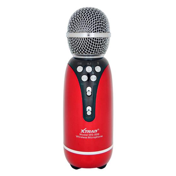 Imagem de Microfone Karaoke Sem Fio USB P2 Voz Grava Bluetooh Reporter