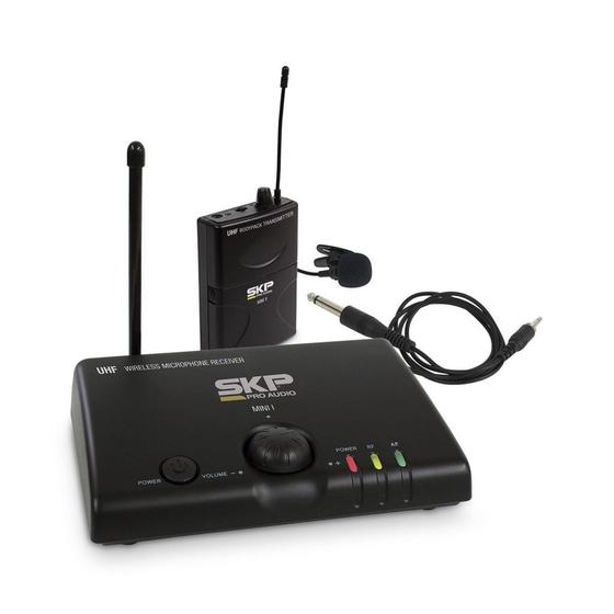 Imagem de Microfone Lapela e Transmissor Sem Fio UHF SKP MINI-III