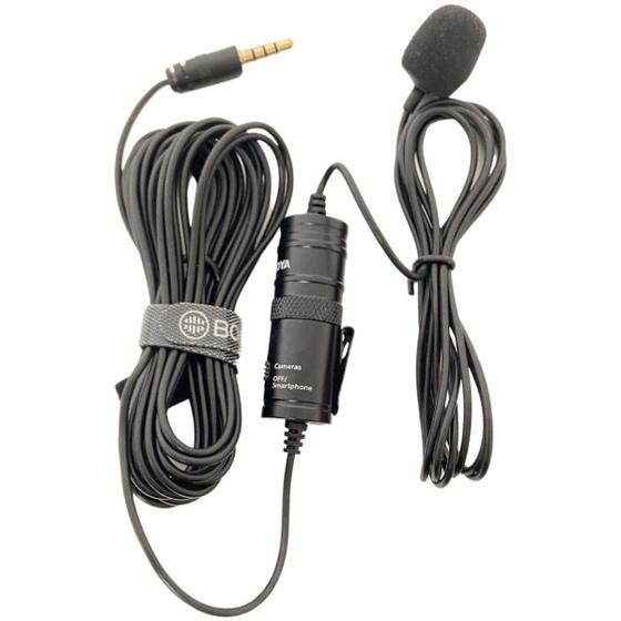 Microfone Lapela Lavalier BY-M1 Menor preço em Microfone Lapela Lavalier BY-M1