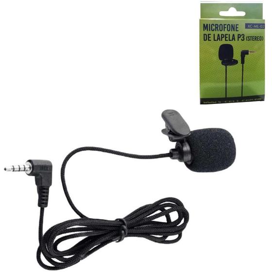Imagem de Microfone Lapela P3 (Stereo) - XC-ML-02 - DS Tools