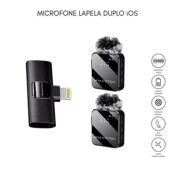 Imagem de Microfone Lapela Sem Fio Celular Profissional iOS