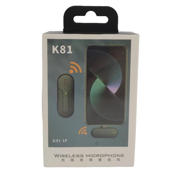 Imagem de Microfone Lapela Sem Fio K81 Usb-C Wireless 360 Smartphone