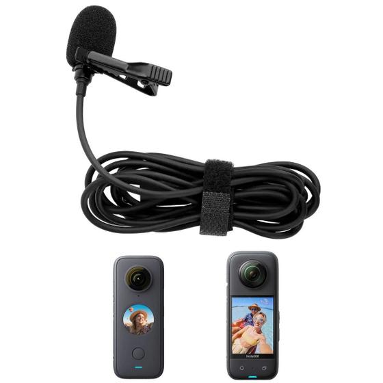 Imagem de Microfone Lapela USB-C para Câmeras Insta360 X3 e ONE X2
